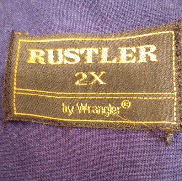 Rustler by Wrangler Men's Pearlsnap Button Down Shirt - Picture 5 of 5